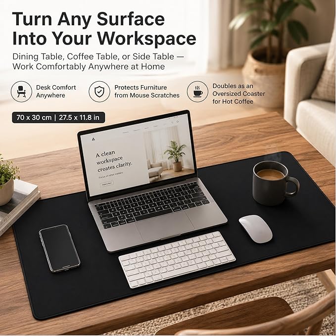 XL Gaming Mouse Pad 27.5x11.8IN Professional Large Gaming Mouse Pad & Computer Game Mouse Mat-70x30 blackus