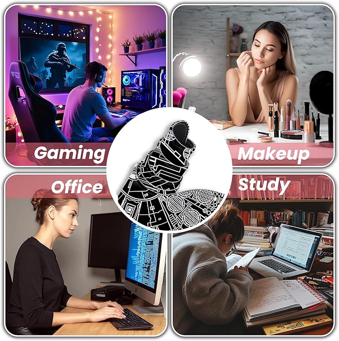 Large Gaming Mouse Pad, Desk Mat Extended XXL Keyboard Desk Pad with Non-Slip Base, 31.5x11.8 inch Black Gamer Mousepad for Office, Home & Gaming Room Decor (Spaceship Sci-f-1)
