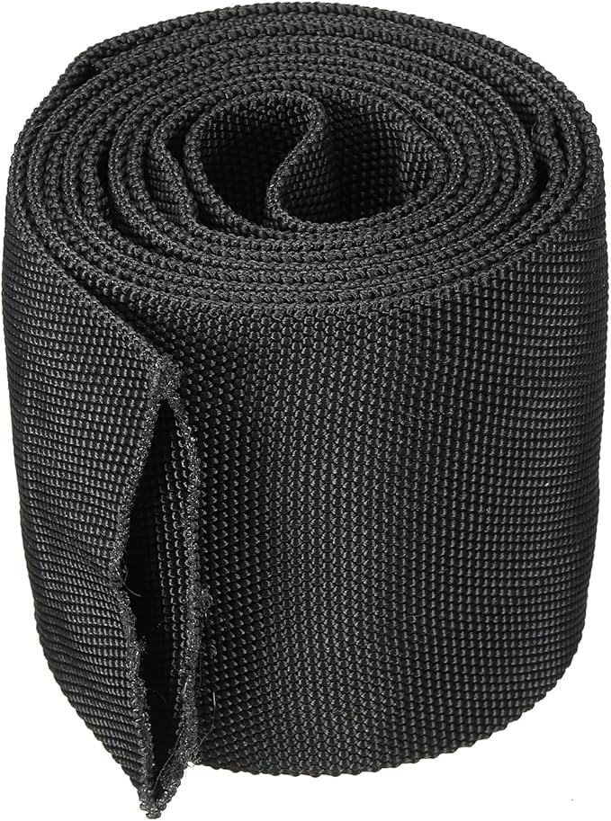 PATIKIL 2.4" Dia 6.5FT Nylon Protective Hose Sleeve, Cable Cover Sheath Protection for Welding Tig Torch Hydraulic Hose, Black