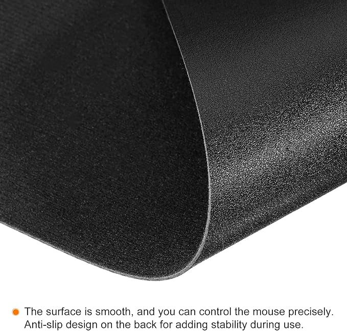 PATIKIL 28"x14" Desk Mat Protector, PU Leather Non-Slip Waterproof Keyboard Pad Writing Mat for Office Home, Black