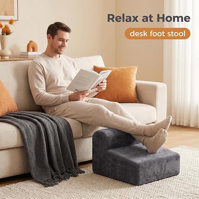 Foot Rest for Under Desk At Work.Ergonomic Foot Rest for Under Desk At Work,Rest for Under Desk Office & Home,Footstool Leg Elevation
