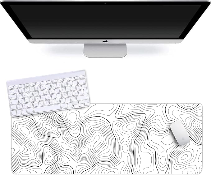 Large Gaming Mouse Pad Extended Big XXL Mouse Pad 31.06 x 11.8 Inches Keyboard Laptop Computer Desk Mat with Non-Slip Base Stitched Edge for Home Office Gaming Work