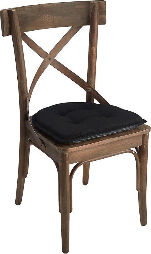 Non-Slip Chair Cushions, Assembled in USA, U-Shaped Skid-Proof Seat Pads for Dining Room, Kitchen, Office, 15"x16"