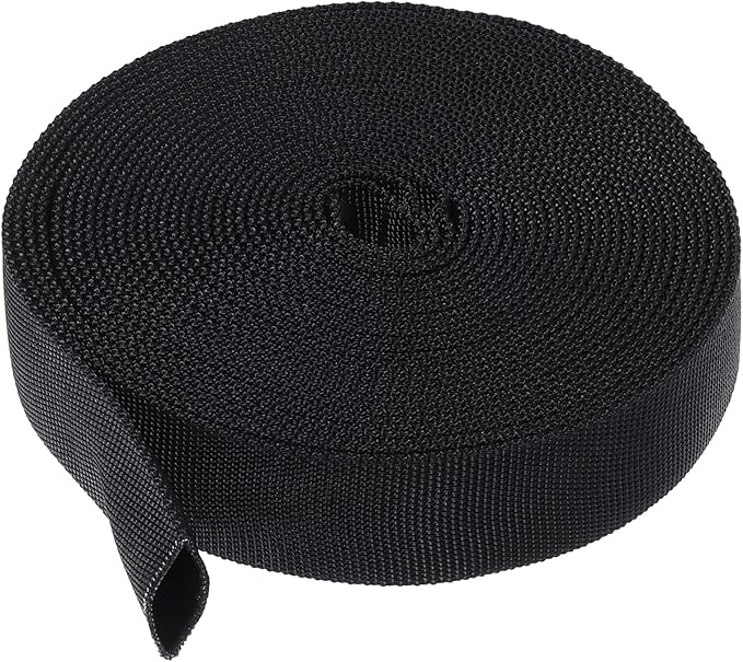 PATIKIL 0.6" Dia 24.6FT Nylon Protective Hose Sleeve, Cable Cover Sheath Protection for Welding Tig Torch Hydraulic Hose, Black