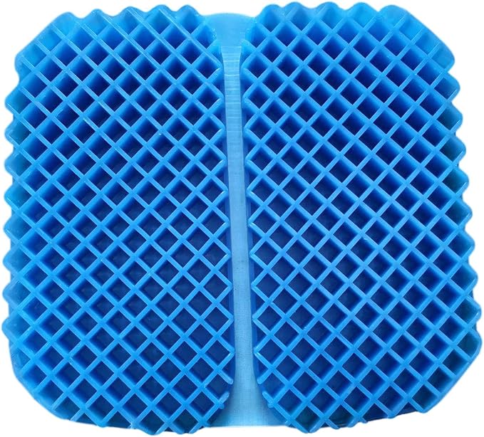 FOMI Premium All Gel Portable Seat Cushion | (15" x 17") | Comfortable Orthopedic Pad for Car, Office Chair, Wheelchair, Plane, or Home | Pressure Sore Relief, Prevents Sweaty Bottom | Foldable