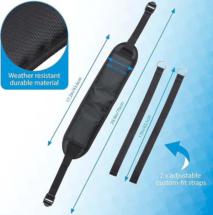 Lumbar Support Belt for Camping Chair – Adjustable Back Support Strap for Outdoor Folding Chairs – Ergonomic Lower Backrest Chair Accessory