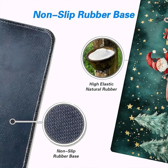 Christmas Mouse Pad Truck Candy Cane Present XL Mouse Pad Large Mousepad Extended Laptop Keyboard Mat Gaming Desk Pad Mouse Mat Great for Work-from-Home or Office Use 31.5x11.8 Inch
