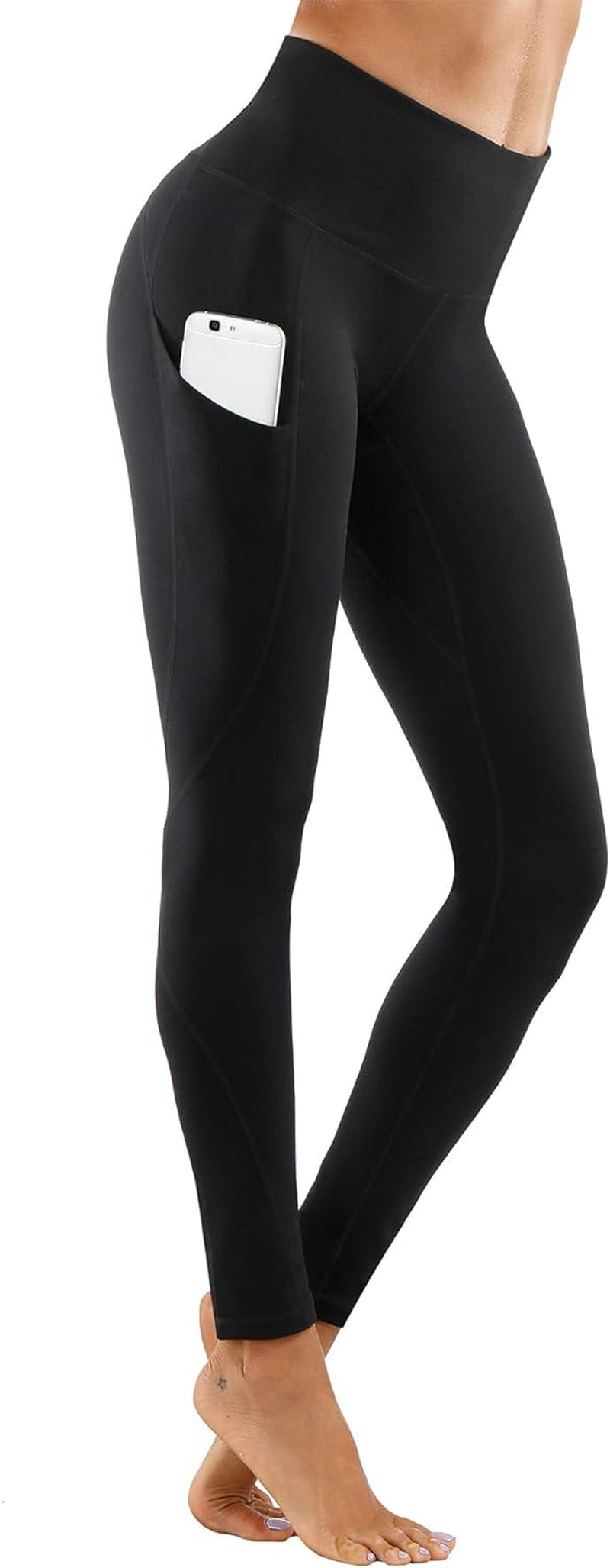Women High Waist Yoga Pants with Pockets Stretch Soft Leggings | Tummy Control,4 Ways Stretch,Inner Pocket,Daily Wear,Lightweight,Breathable,Self-Cultivation,Casual,Going Out,Gym,Quick-Dry