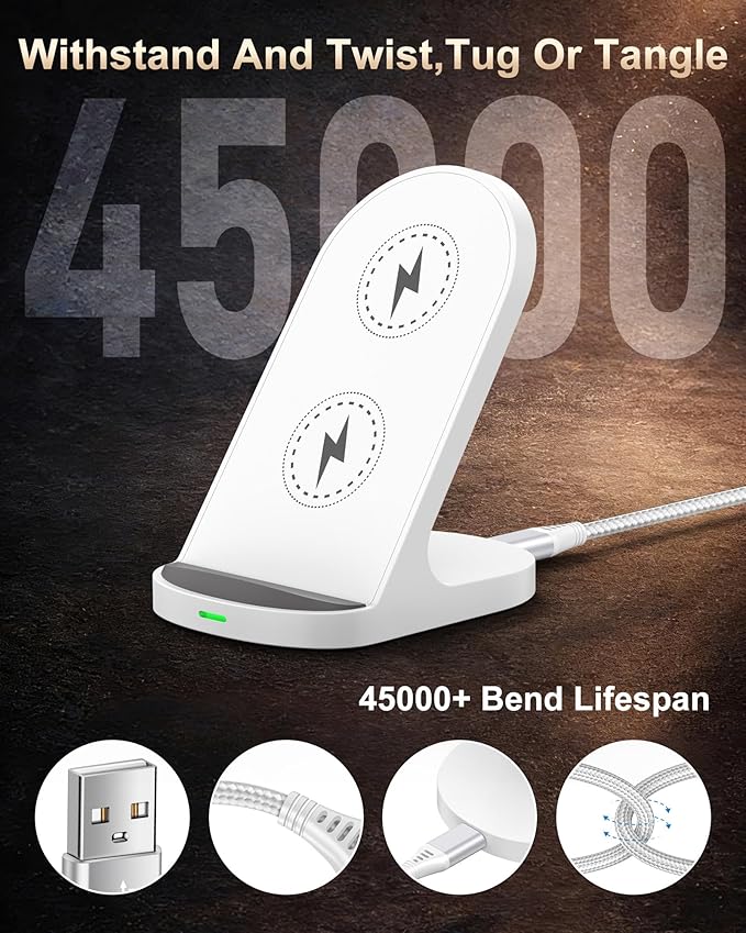 Android Wireless Charger for Google Pixel 10 Pro XL 10a 9a 9 Pro 8 8a 7 6 Fold, Wireless Charging Stand Cordless Phone Snap Holder for Samsung Galaxy S26 Ultra S25 S24 iPhone 17 Cargador Station