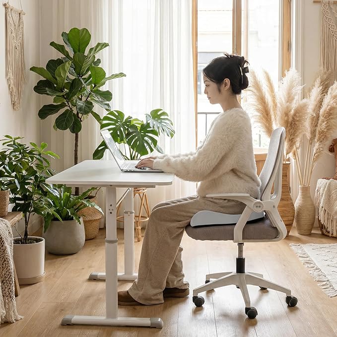 SheRest Seat Cushion, Ergonomic Memory Foam Cooling Cushion, Pressure Relief Suitable for Long Sitting Hours on Office Chairs, Desks, Cars and Airplane Seats, Green