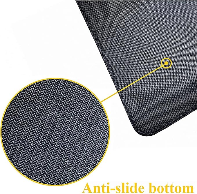 Large Extended Gaming Mouse Pad with Stitched Edges, (35.4X15.7In) Durable Non-Slip Natural Rubber Base, Waterproof Computer Keyboard Pad Mat for Esports Pros/Gamer/Desktop/Office/Home (B)
