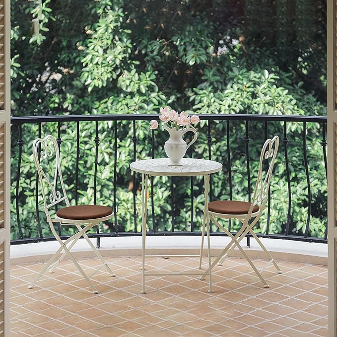 13" Detachable Memory Foam Seat Cushion Round Chair Cushion Non-Slip Dining Stool Pad Circle Chair Pad Washable for Kitchen Dining Office Chairs Coffee