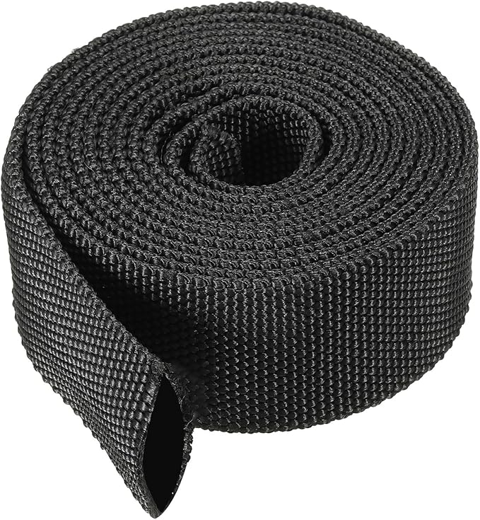 PATIKIL 0.8" Dia 6.5FT Nylon Protective Hose Sleeve, Cable Cover Sheath Protection for Welding Tig Torch Hydraulic Hose, Black