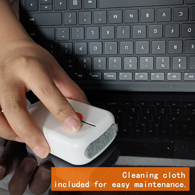 Keyboard Cleaning Kit with Screen Cleaner Brush, 9-in-1 Multi-Purpose Electronics Cleaning Tool Set for Mechanical Keyboard, Laptop, Computer Monitor, Phone, Earbuds, Airpods, and Charging Case