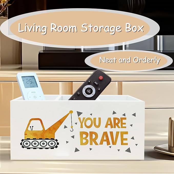 Inspirational Truck Pen Pencil Holder for School Counselor Office Classroom Desk, You Are Brave Motivational Pen Pencil Holder Organizer for Therapy Kids Room, Inspirational Office Decor