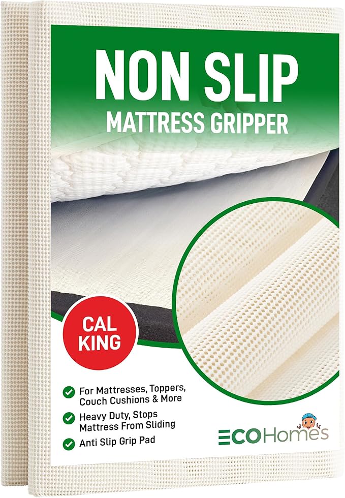 ECOHomes Non Slip Mattress Gripper Pad Stop Mattress, Keep Topper from Sliding - Anti Slip Grip Pads Holder Stop Couch Cushion, Sofa Cushions, Patio & Furniture to Prevent Sliding (Cal King)