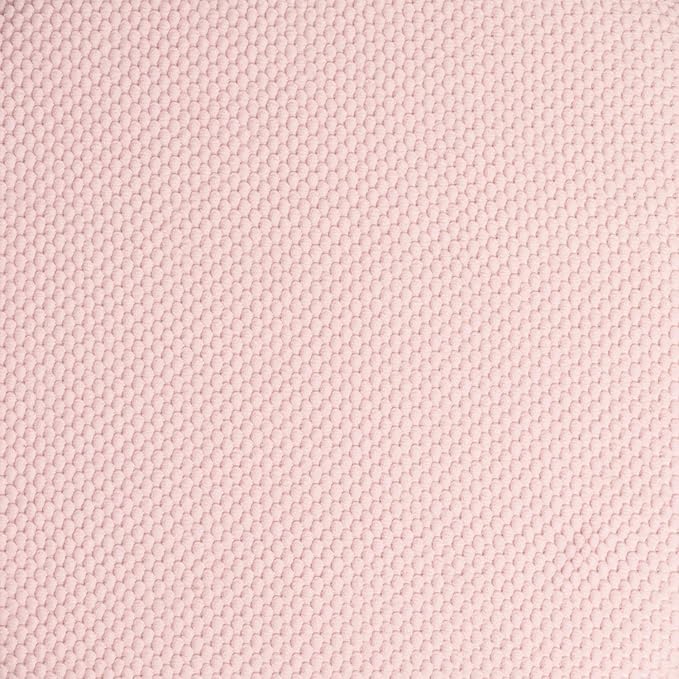 Sweet Home Collection Chair Cushion Memory Foam Pads Honeycomb Pattern Slip Non Skid Rubber Back Rounded Square 16" x 16" Seat Cover, 4 Pack, Pink