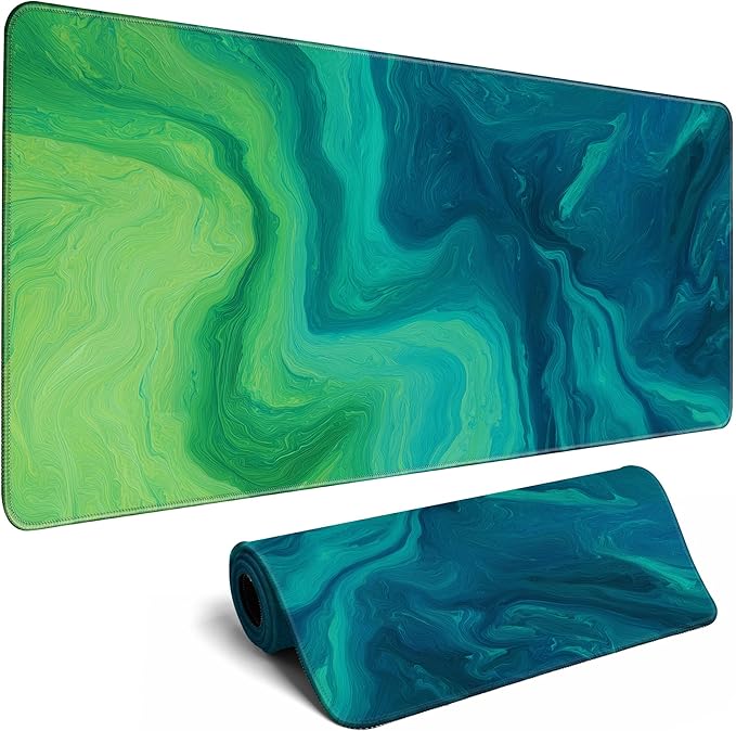 Mouse Pad Desk Pad Mat Extra Large Mousepad Gaming (31.5x11.8 in), Home Office Decor Stitched Edges Smooth Surface Non-Slip Bottom