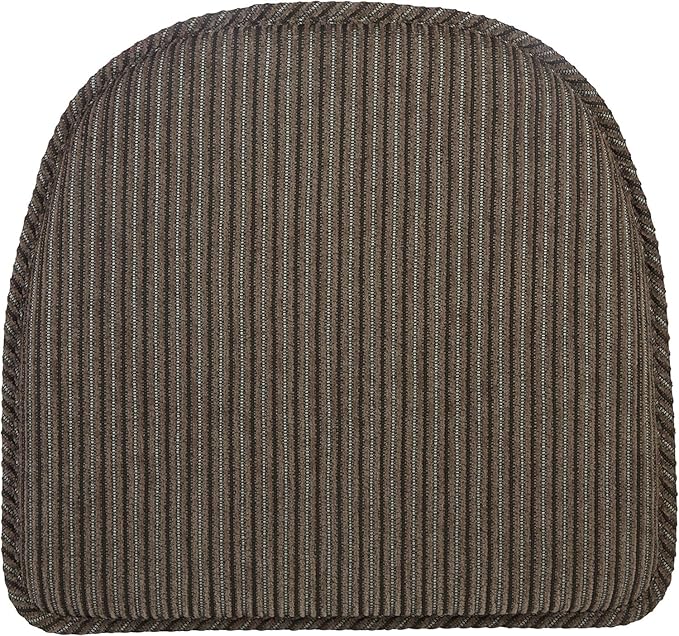 Klear Vu Raindrop The Gripper Non Slip Chair Cushions, Soft & Comfortable Seat Pad, Sitting Pillow for Kitchen, Dining or Office, 6 Count (Pack of 1), 06 Taupe
