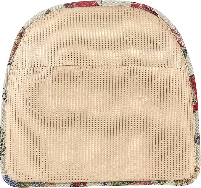 Klear Vu Raindrop The Gripper Non Slip Chair Cushions, Soft & Comfortable Seat Pad, Sitting Pillow for Kitchen, Dining or Office, 2 Count (Pack of 1), Garden Gala