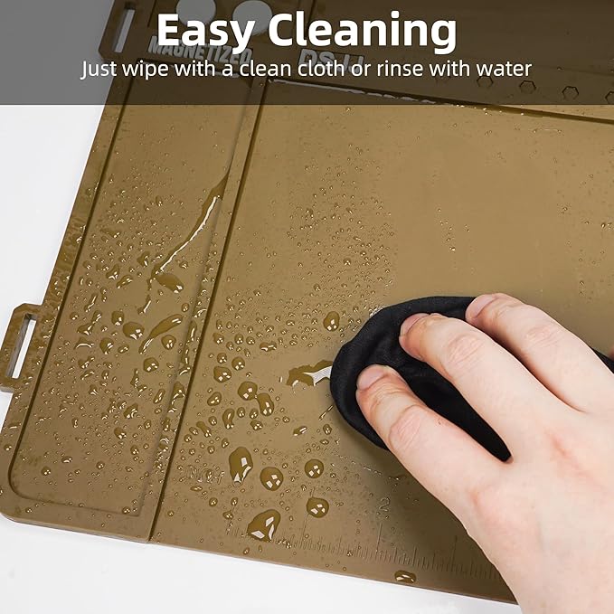 CKPART Gun Cleaning Mat, Premium Magnetic Pad With Organizer Parts Tray, Anti-Slip Rubberized Pistol Mat, Protective Workbench Mat for Gun Cleaning (16.5"x 10.43")