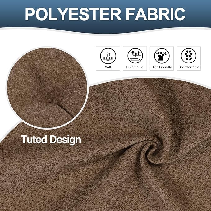 Back Pillow for Recliner Lumbar Support Pillow Soft and Fluffy Back Support Cushion Thick Lumbar Cushion for Chairs, Recliners,Sofa, Couch and Bed for Pain Relief Brown