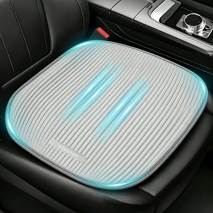 Gel Seat Cushion for Long Sitting,3-Second Cooling Pressure Relief Pillow for Car Seat & Office Chair,Back,Tailbone,Coccyx Comfort Support Seat Pad (Green)