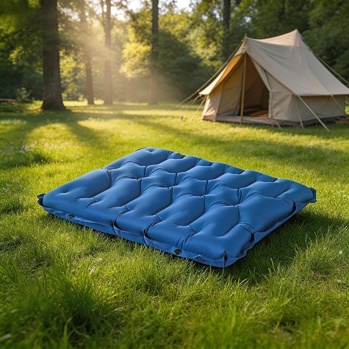 HiiPeak Inflatable Seat Cushion, Lightweight Stadium Seat Pad Camping Air Seat Cushion for Bleachers Backpacking Hiking Airplane Office Car Sports Events Concert