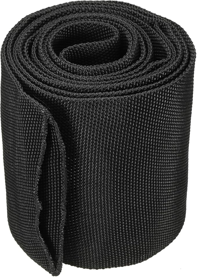 PATIKIL 2.8" Dia 6.5FT Nylon Protective Hose Sleeve, Cable Cover Sheath Protection for Welding Tig Torch Hydraulic Hose, Black