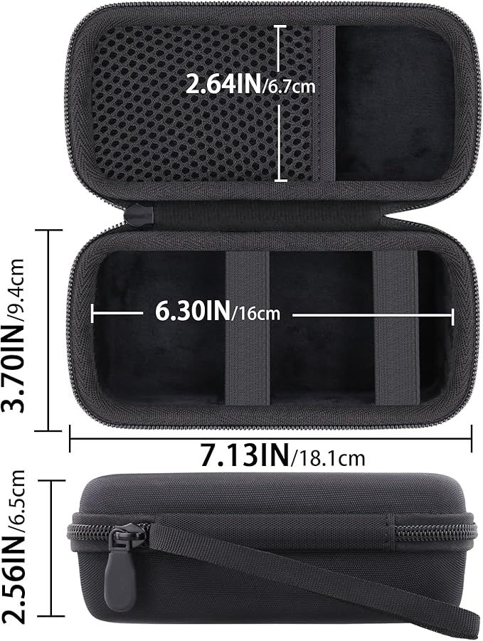for Anker Prime 3-in-1 Wireless Charging Station Hard Travel Case(Black Case)