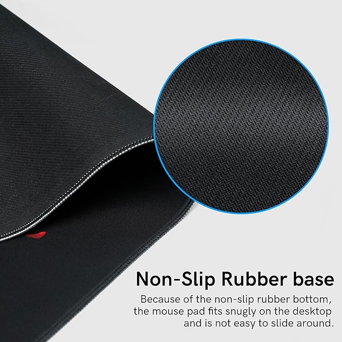 GMKWTL Large Gaming Mouse Pad for Desk, Black Plum Blossoms XXL Mouse Pad, 35.4x15.7 Inch, Waterproof, Non-Slip Rubber Base