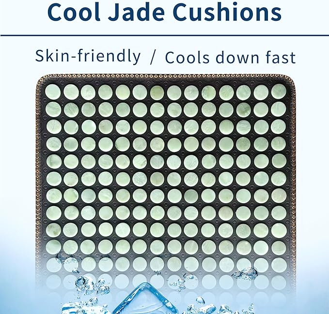 Cooling Seat Cushions, Universal Summer Seat Pad for Sofa, Car, Office Chair & Home Desk - Breathable & Non-Slip SC-1 (1, Emerald, 45 * 45cm)