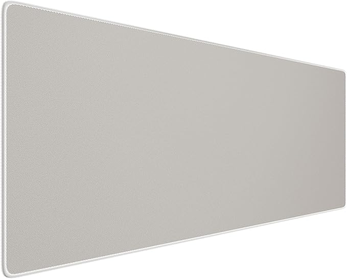 Reniteco Waterproof Large Gaming Mouse Pad with Durable Stitched Edges, Non-Slip Rubber Base, Grainy Jacquard Mouse Mat Desk Pad for Home Office Gaming, 35.4''x15.7''x0.12'', Matte Beige