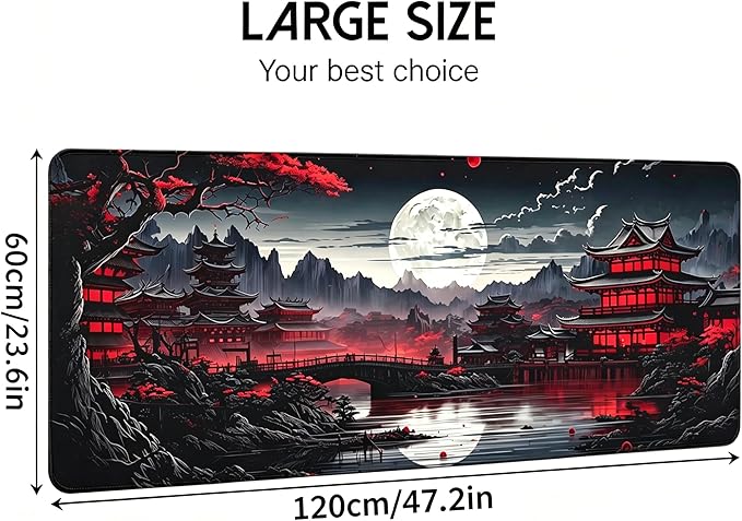 FreeNook Mouse Pad Gaming Mousepad,Large Mousepads for Keyboard and Mouse with Non-Slip Rubber Base,Suitable for School,Office,Home,47.2 x 23.6 Inch