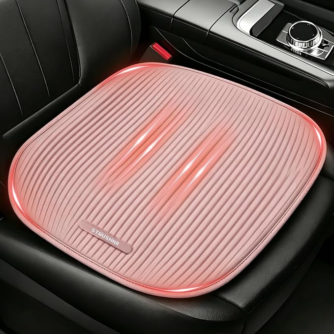 Gel Seat Cushion for Long Sitting,3-Second Cooling Pressure Relief Pillow for Car Seat & Office Chair,Back,Tailbone,Coccyx Comfort Support Seat Pad (Pink)