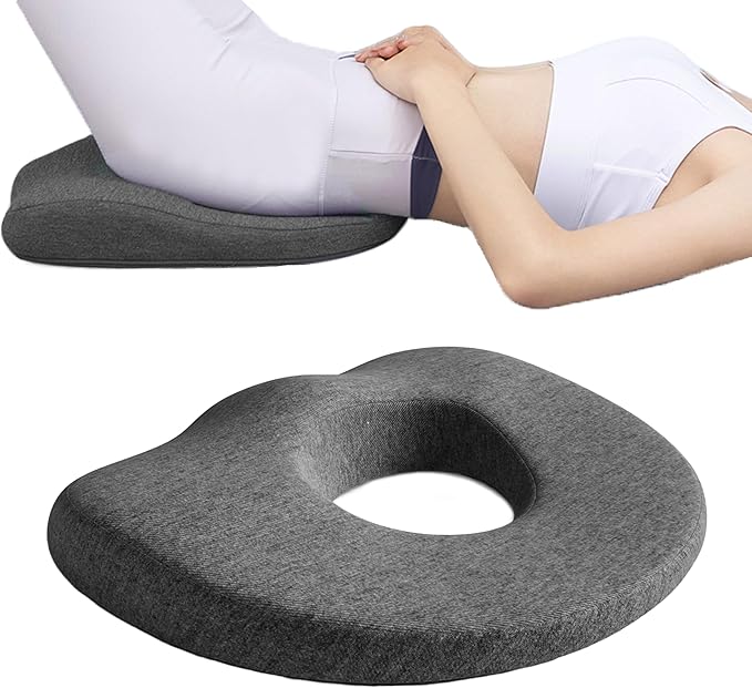 Bed Sore Cushions for Butt, Bedsore Pressure Relief Pillow for Sleeping and Sitting, Donut Pillow for Tailbone Pain, O Shaped Opening Butt Pillows for Sitting Tailbone