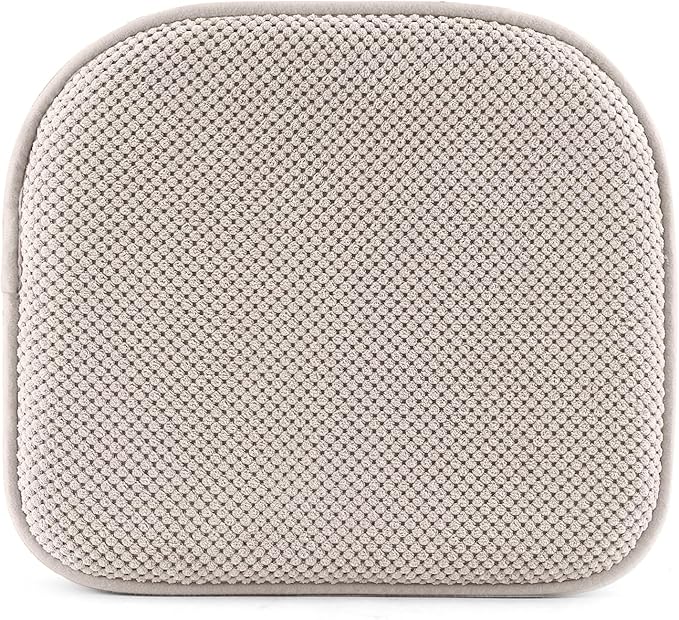 SWEMSTAR Chair Cushions - 15"*17" Kitchen Dining Chair Pads Foam Seat Cushion for Chairs Barstool Cushions Non Slip Seat Pad - Beige