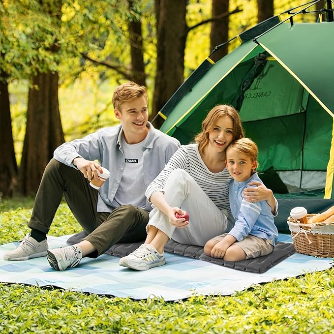 HiiPeak Inflatable Seat Cushion, Lightweight Stadium Seat Pad Camping Air Seat Cushion for Bleachers Backpacking Hiking Airplane Office Car Sports Events Concert