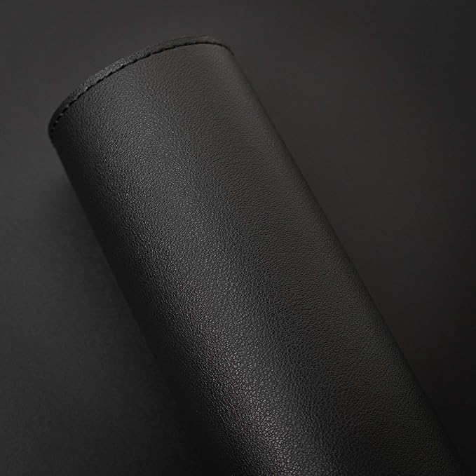 Vine Creations Leather Desk Mat Large 36" x 20", Desk Protector Mat, PU Leather Desk Pad, Non-Slip Large Mouse Pad, Desk Blotter, Desk Pads on Top of Desks, Home Office Desk Matt for Desktop (Black)