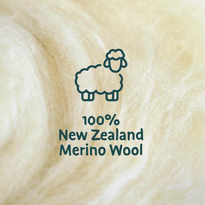 Woolbuddy Needle Felting Kit - Snowman Christmas, Complete Felting Kit for Beginners & Adults, Includes Needle Felting Supplies, Felting Mat, Felting Wool, and Felting Needles for Crafting Fun