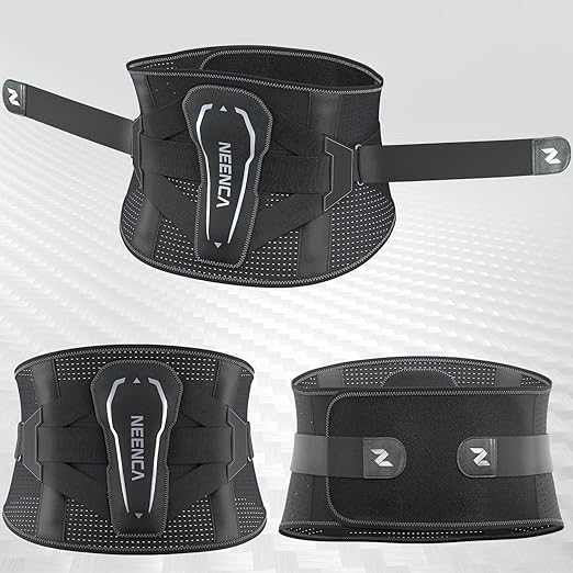 NEENCA Back Brace for Lower Back Pain with Bionic Support System, Adjustable Lumbar Support Belt for Women & Men with Lumbar Support 3D Pad, Breathable Mesh for Herniated Disc, Sciatica, Scoliosis...