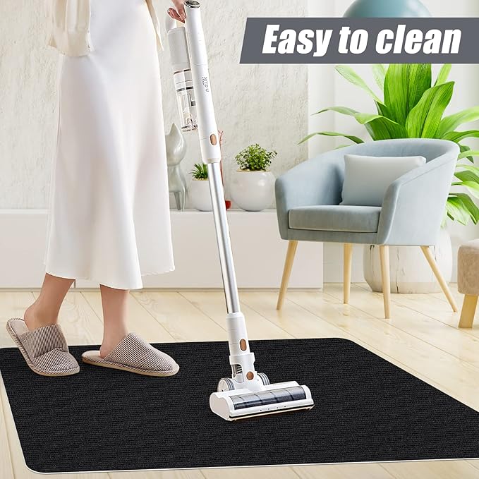 Sycoodeal Office Chair Mat for Hardwood Floor,Office Computer Gaming Chair Mat for Tile Floor,Large Floor Protector Rug,Anti-Slip,Easy to Clean,Black(40"x55")