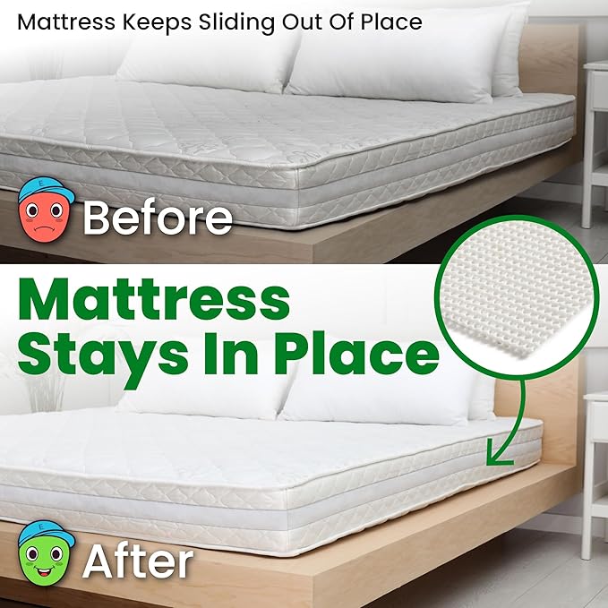 ECOHomes Non Slip Mattress Gripper Pad Stop Mattress, Keep Topper from Sliding - Anti Slip Grip Pads Holder Stop Couch Cushion, Sofa Cushions, Patio & Furniture to Prevent Sliding (Full XL)
