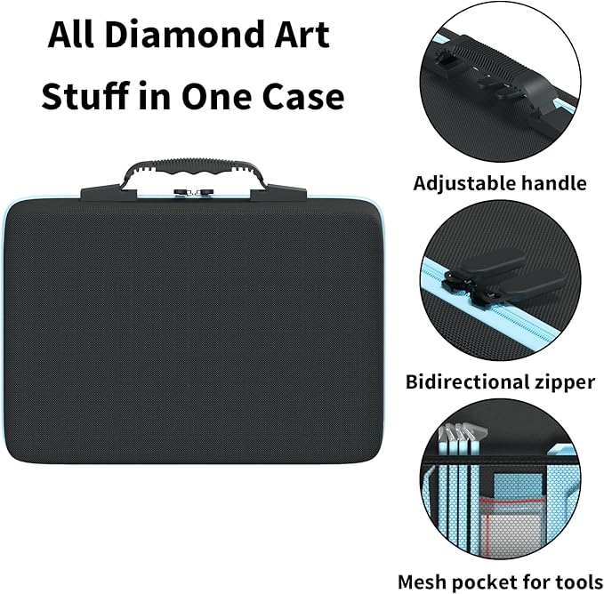 Diamond Painting Storage Containers Kits, Thickened Waterproof Portable Bead Storage Boxes for Diamond Painting Accessories and Tools, 120 Round Bottles