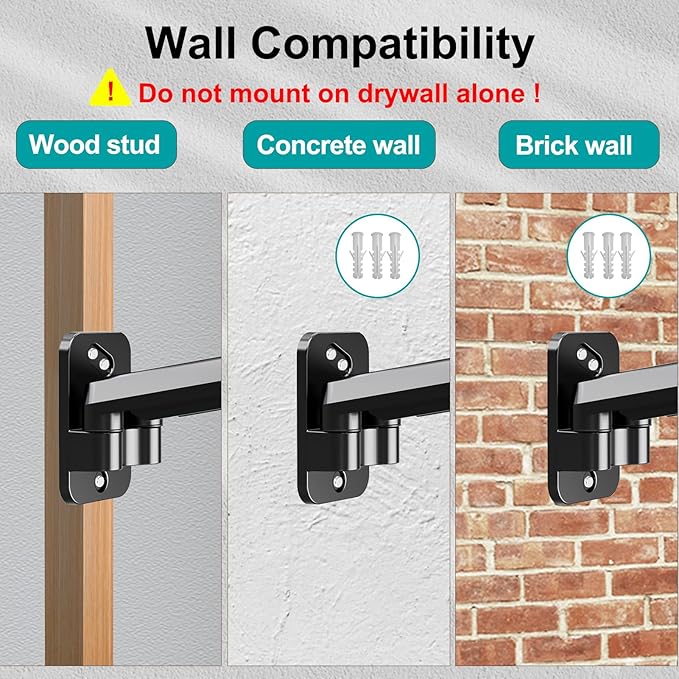 MOUNT PRO Dual Monitor Wall Mount for 13 to 32 Inch Screens, Wall Monitor Arm for 2 Monitors, Each Holds Up to 19.8lbs, Full Motion Wall Monitor Mount with VESA 75x75/100x100, Home Office Setup