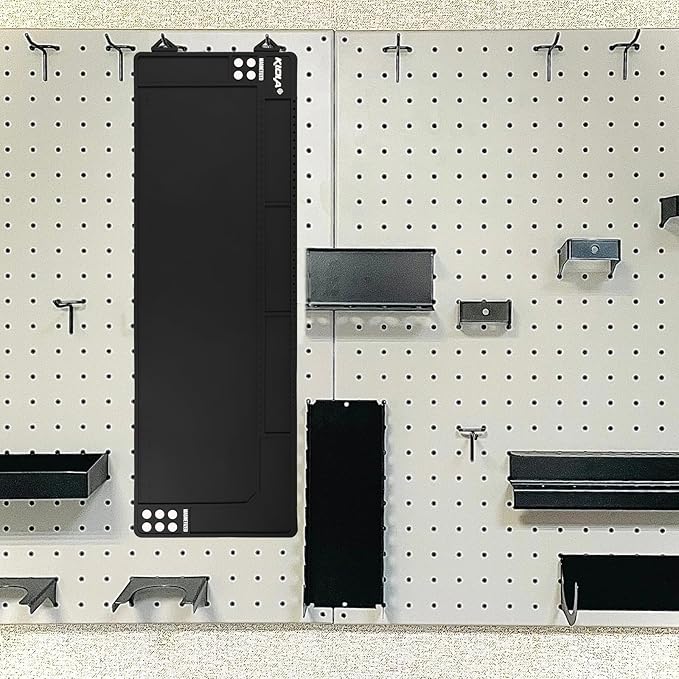 Klola Rifle Shotgun Cleaning Mat - Large Magnetic Gun Mat with Organizer Parts Tray, Anti-Slip Workbench Cleaning Pad, Inch Ruler