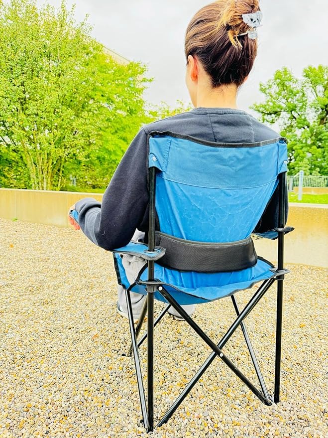 Lumbar Support Belt for Camping Chair – Adjustable Back Support Strap for Outdoor Folding Chairs – Ergonomic Lower Backrest Chair Accessory