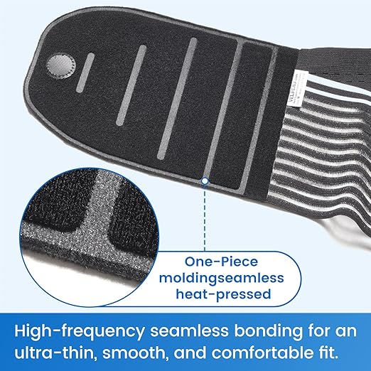 VELPEAU One-Piece Molding Lumbar Support Brace for Back Pain, Sciatica, Scoliosis, Herniated Disc - Adjustable Straps, Highly Breathable Fabric - For Men & Women - Fits 44-52″ Waist (Comfort Version, X-Large)