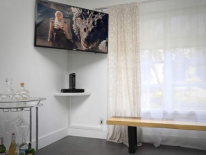 Easylife Tech Cable Raceway Kit – 10 ft White Self‑Adhesive Cable Management System with Junction Pieces – Wall Cord Concealer for TVs, Computers, Speakers & Home Electronics