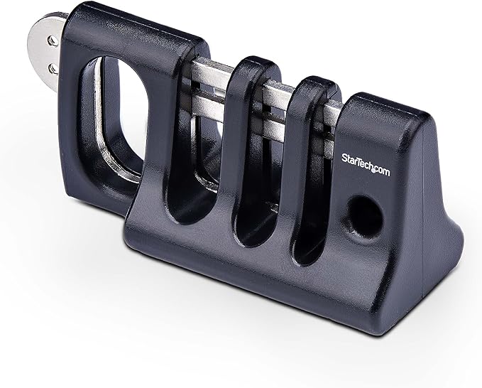 StarTech.com Peripheral Cable Anchor Lock, Secure Keyboard/Mouse, Cable Trap w/Metal Plate, Use w/Laptop Security Cable